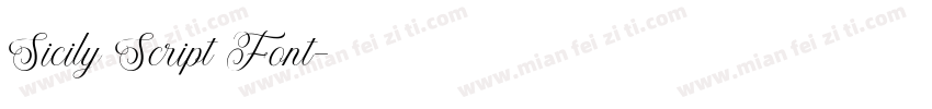 Sicily Script Font字体转换